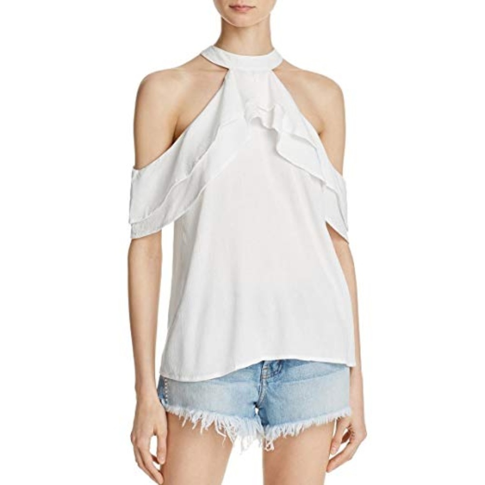 [Band of Gypsies] cream cold shoulder top